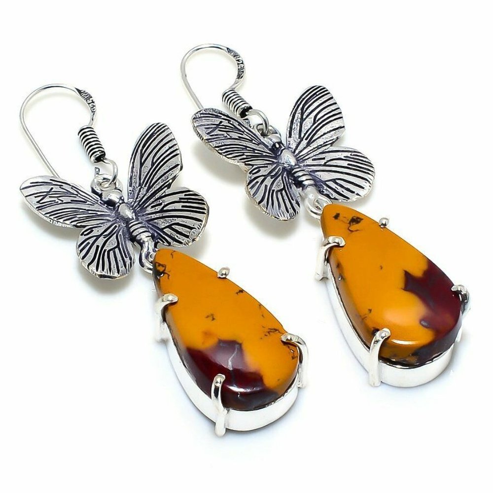 Mookaite Gemstone Handmade earrings